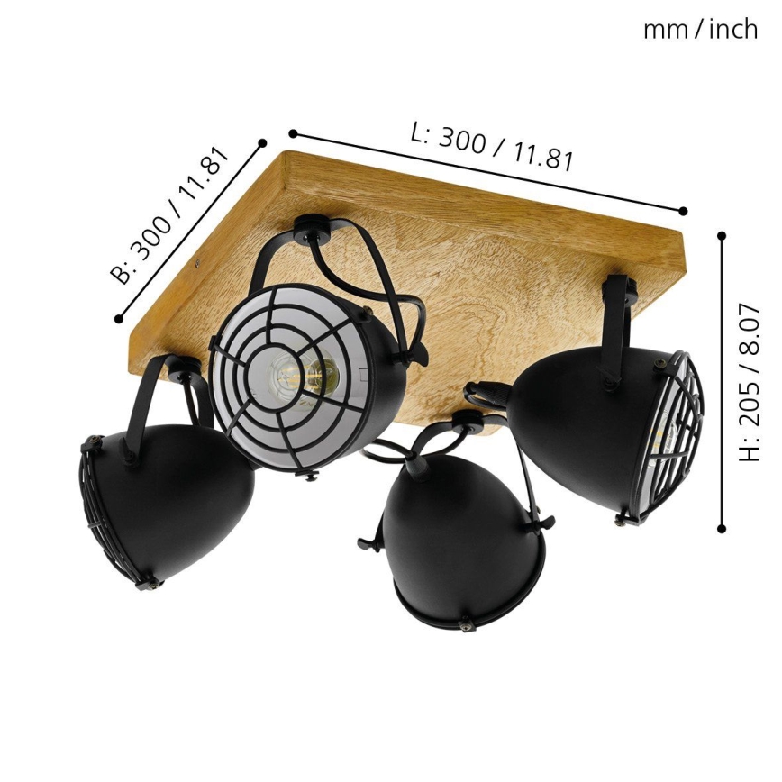 Eglo 49079 - Spot svetlo GATEBECK 4xE14/40W/230V