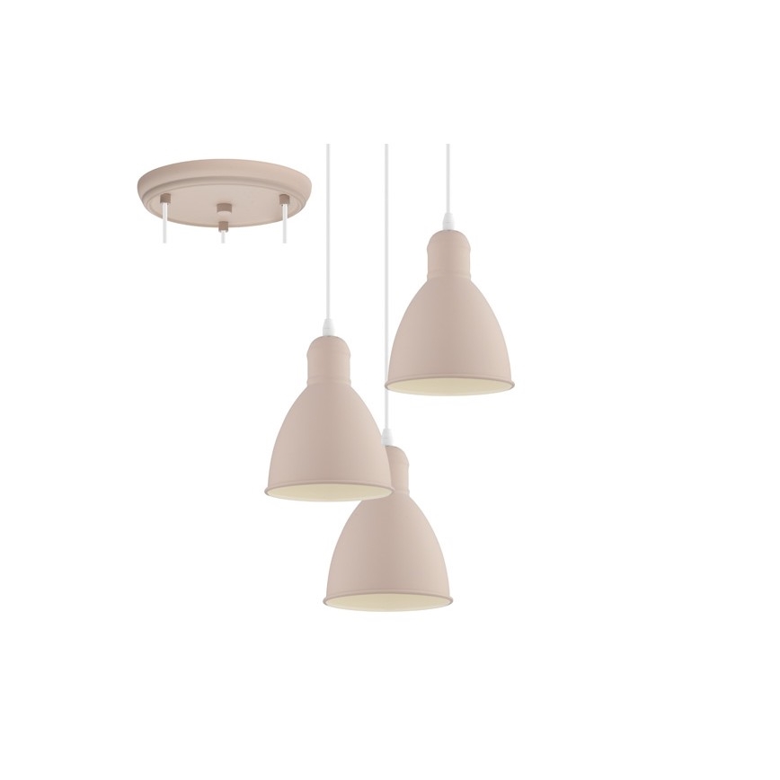 EGLO 49084 - Luster na sajli PRIDDY-P 3xE27/60W/230V