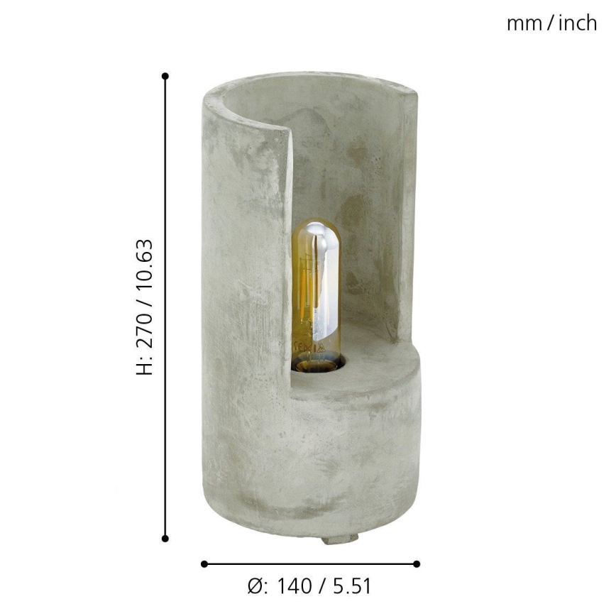 Eglo 49111 - Stona lampa LYNTON 1xE27/60W/230V