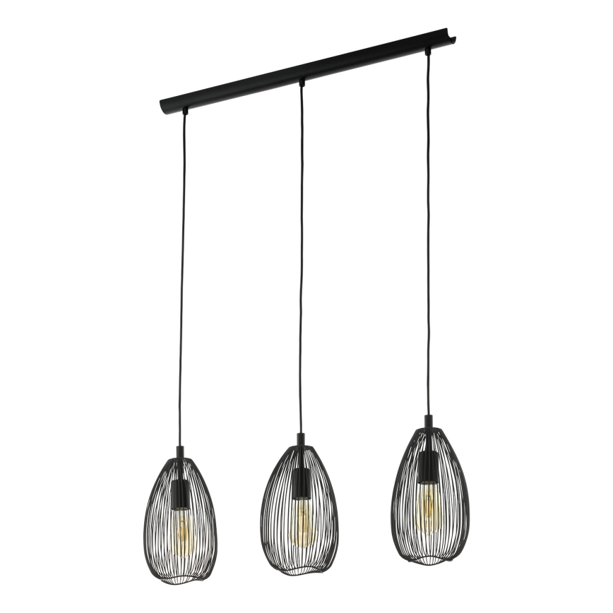 Eglo 49142 - Viseći luster CLEVEDON na sajli 3xE27/60W/230V