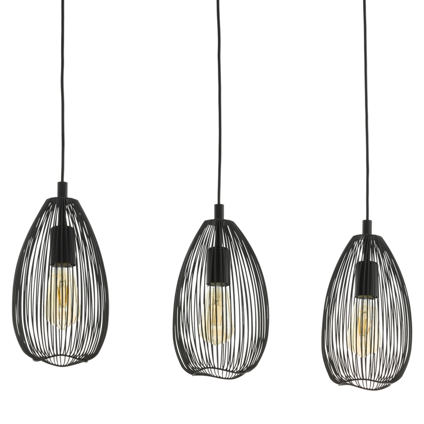 Eglo 49142 - Viseći luster CLEVEDON na sajli 3xE27/60W/230V