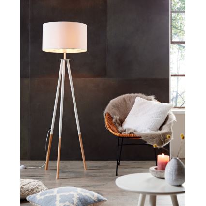 Eglo 49156 - Stojeća lampa BIDFORD 1xE27/60W/230V