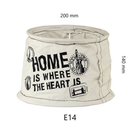 Eglo 49442 - Abažur VINTAGE pytel home E14, prečnik 20 cm