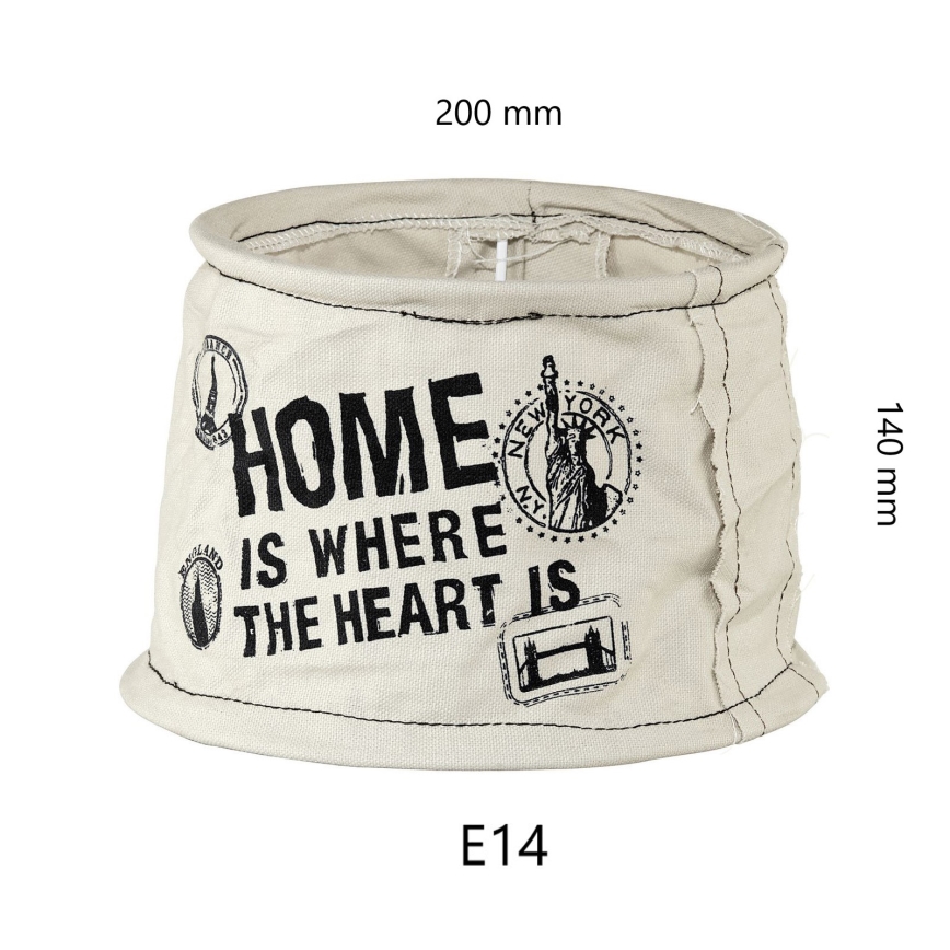Eglo 49442 - Abažur VINTAGE pytel home E14, prečnik 20 cm