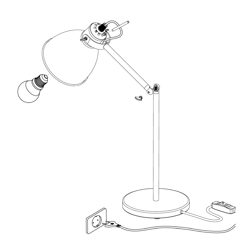 Eglo - Stona lampa 1xE27/40W/230V