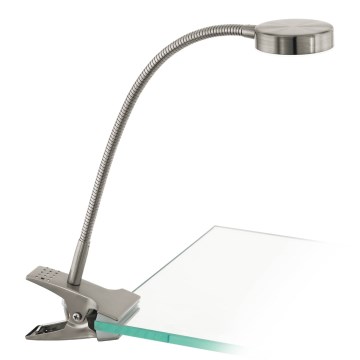 Eglo 54648 - LED stona lampa sa klipom LED/4,5W/230V 3000K mat hrom