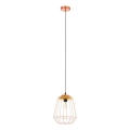 Eglo 54679 - LED luster na sajli NATUR 1xE27/4W/230V u boji bakra