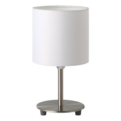 Eglo 54744 - Stona lampa ANADIA 1xE14/40W/230V bela/matni hrom