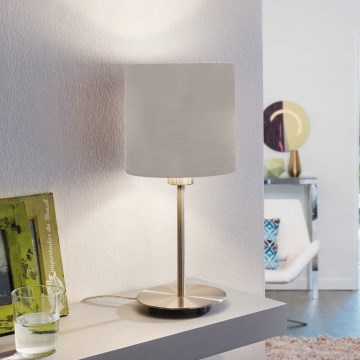 Eglo 54745 - Stona lampa ANADIA 1xE14/40W/230V taupe/mat hrom