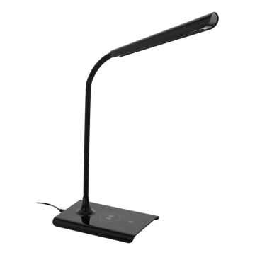 Eglo 55122 - LED prigušiva stona lampa sa bežičnim punjenjem LED/5,5W/230V crna