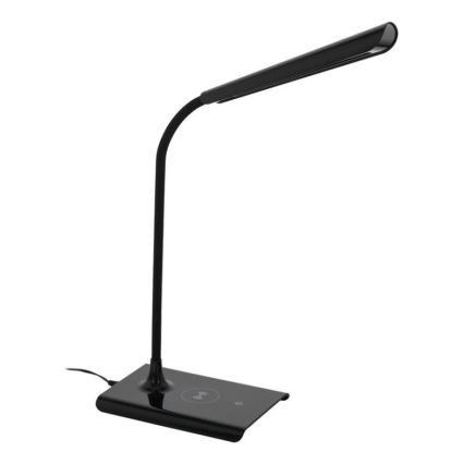 Eglo 55122 - LED prigušiva stona lampa sa bežičnim punjenjem LED/5,5W/230V crna