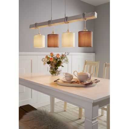 Eglo 55206 - Luster na sajli TOWNSHEND 4xE27/60W/230V