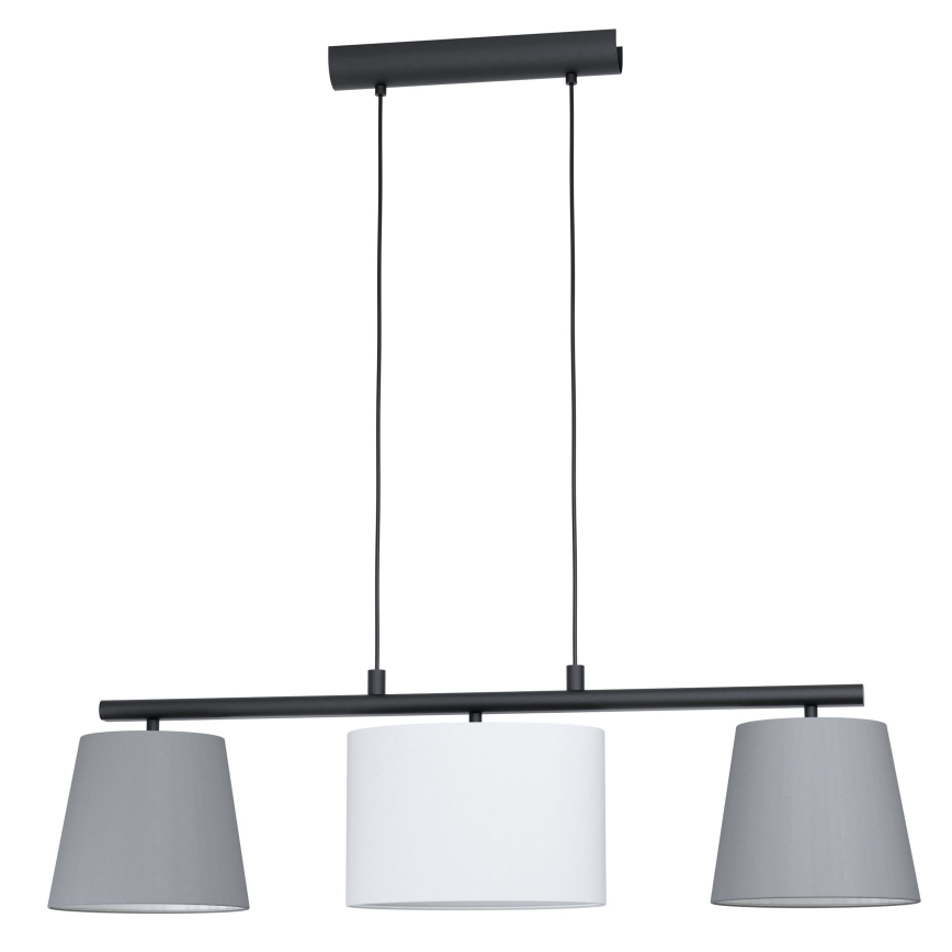 Eglo 55207 - LED luster na sajli ALMEIDA 3xE14/25W/230V siva