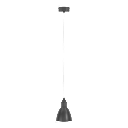 Eglo 55243 - Luster na sajli PRIDDY 1xE27/60W/230V crna