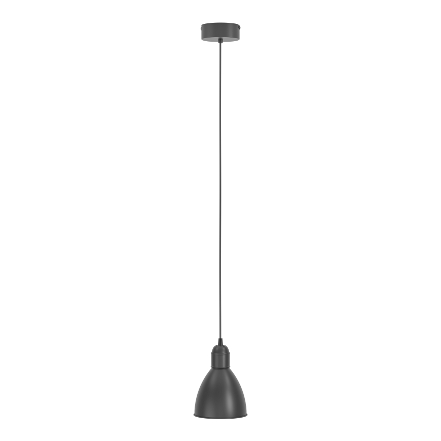 Eglo 55243 - Luster na sajli PRIDDY 1xE27/60W/230V crna