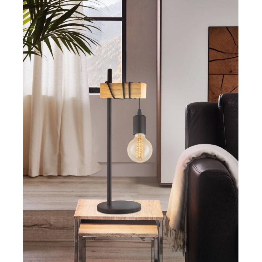 Eglo 55249 - Stona lampa TOWNSHEND 1xE27/10W/230V