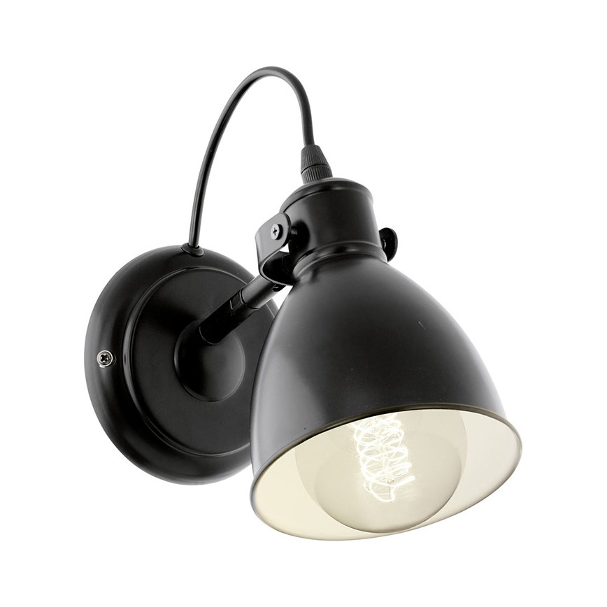 Eglo 55261 - Zidna lampa PRIDDY 1xE27/40W/230V crna
