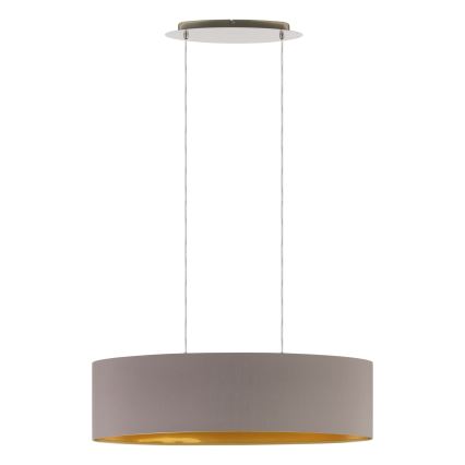 Eglo 55271 - Luster na sajli MASERLO 2xE27/60W/230V braon