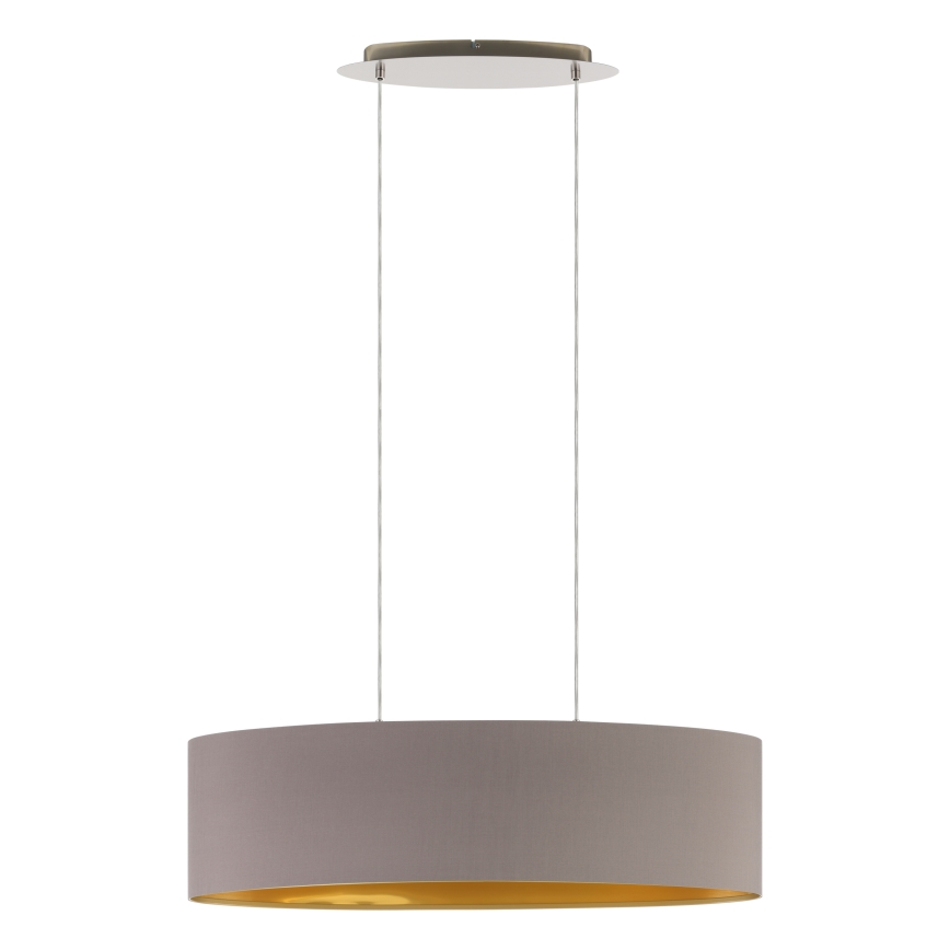 Eglo 55271 - Luster na sajli MASERLO 2xE27/60W/230V braon