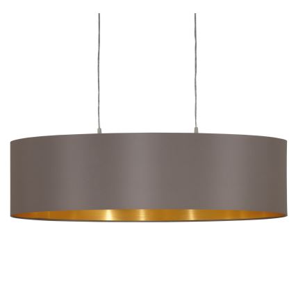 Eglo 55271 - Luster na sajli MASERLO 2xE27/60W/230V braon