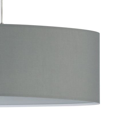 Eglo 55276 - Luster na sajli PASTERI 2xE27/60W/230V siva