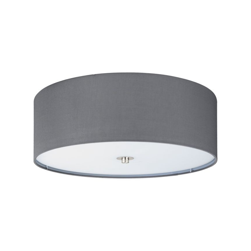 Eglo 55277 - Plafonsko svetlo PASTERI 3xE27/25W/230V prečnik 47,5 cm siva