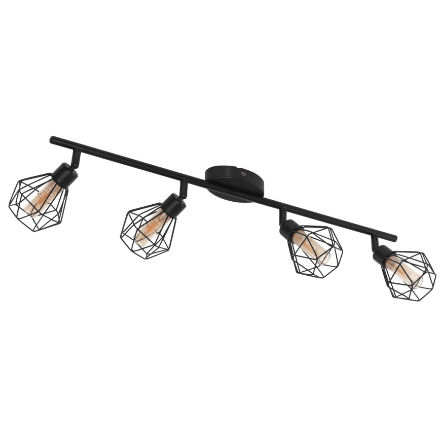 Eglo 55301 - LED spot svetiljka ZAPATA 4xG9/3W/230V crna
