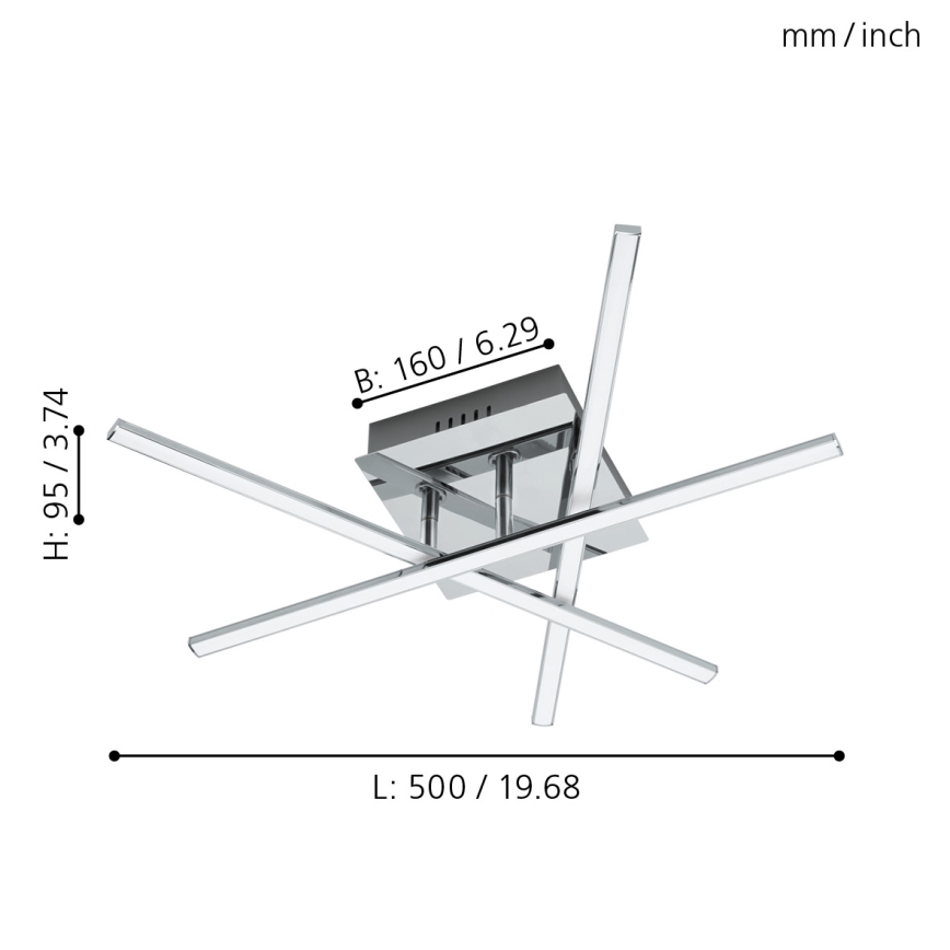 Eglo 55707 - LED plafonjera 3xLED/3,5W/230V