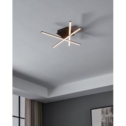 Eglo 55707 - LED plafonsko svetlo 3xLED/3,5W/230V crna
