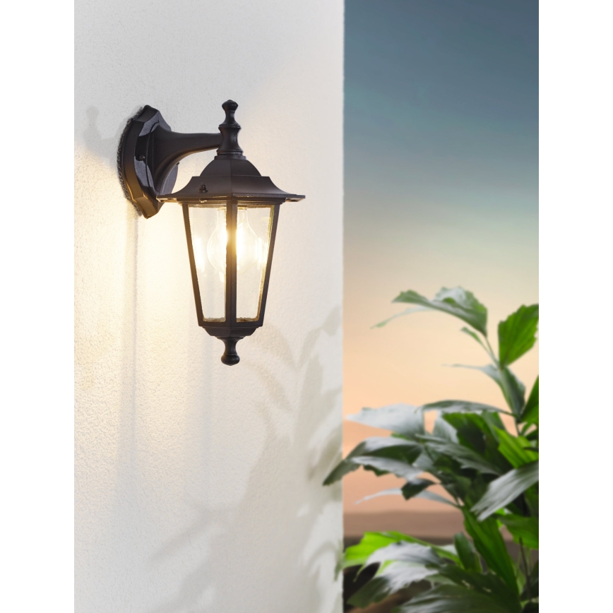 Eglo 55763 - LED spoljna zidna lampa 1xE27/4W/230V IP44 crna