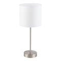 Eglo 55809 - LED stona lampa 1xE14/5,5W/230V bela/matni hrom