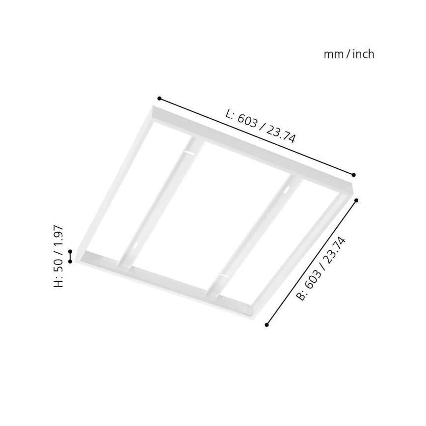 Eglo - Okvir za plafonski panel 603x603mm