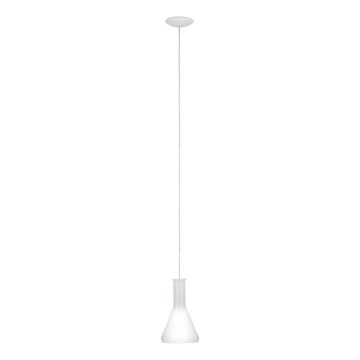 Eglo 62264 - Luster na sajli PASCOA PRO 1xE27/60W/230V 16,8 cm bela