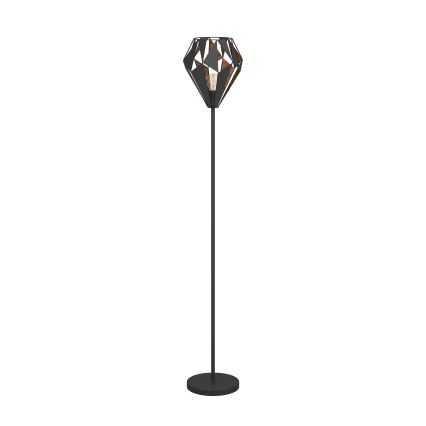 Eglo 62838 - Stojeća lampa CARLTON PRO 1xE27/60W/230V crna