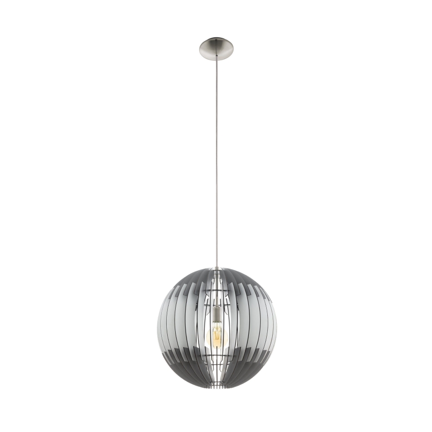 Eglo 63256 - Luster na sajli OLMERO PRO 1xE27/60W/230V prečnik 40 cm siva/bela