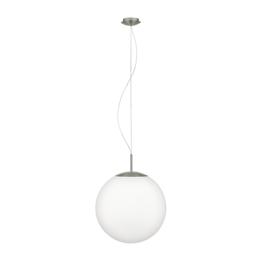 Eglo 63271 - Luster na sajli PIEDALE 1xE27/60W/230V, prečnik 43 cm, matni hrom