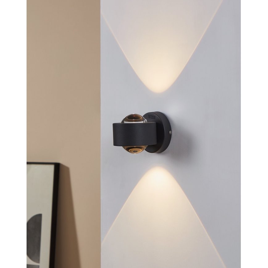 Eglo 64496 - LED zidna svetiljka ONO PRO 2xLED/2,5W/230V antracit