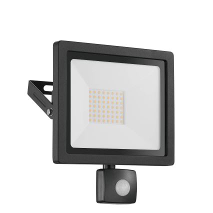 Eglo 64873 - LED reflektor sa senzorom FILETTI LED/50W/230V 3000K IP44 crna