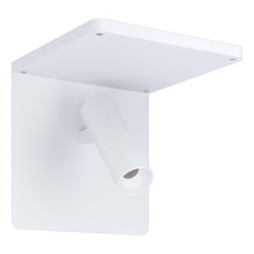 Eglo 67562 - LED zidno svetlo sa policom CIGLIE LED/8,1W/230V bela
