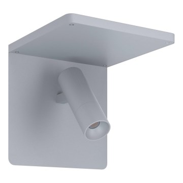 Eglo 67564 - LED zidna lampa sa policom CIGLIE LED/8,1W/230V siva