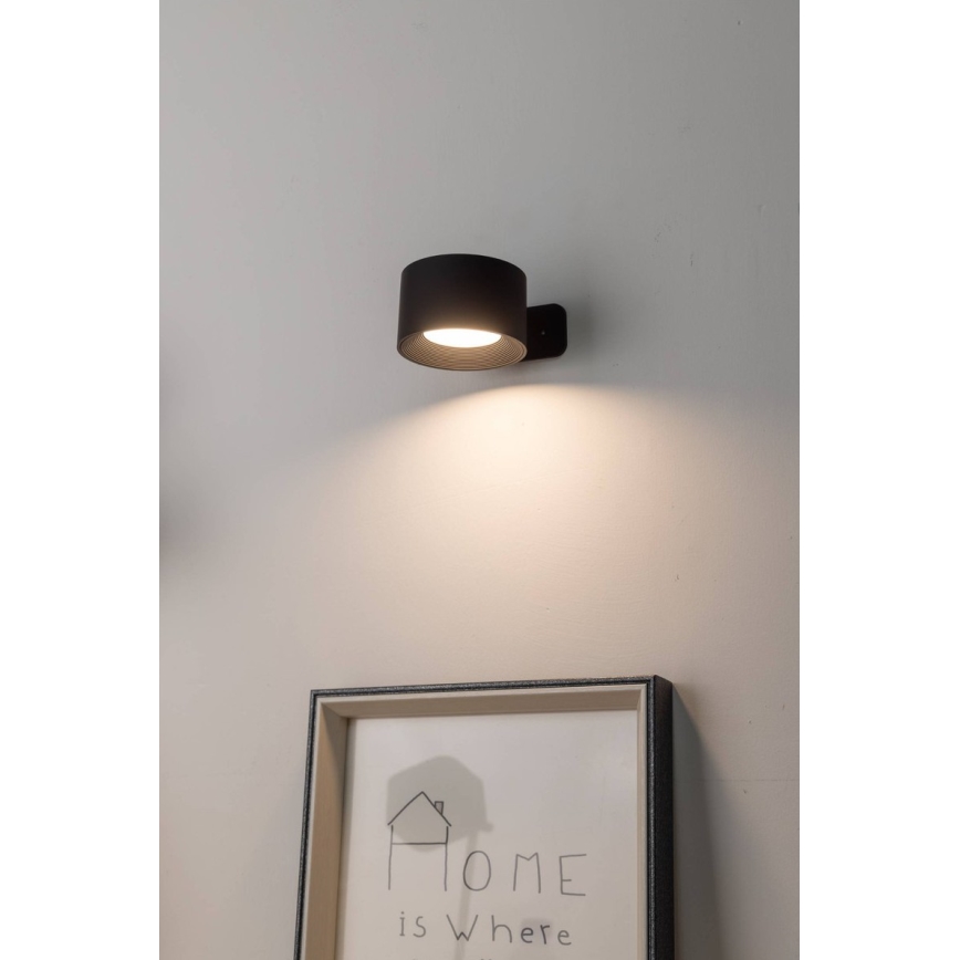 Eglo - LED prigušiva punjiva dodirna zidna lampa LED/5W/5V 2700/4000/6500K 2000 mAh crna