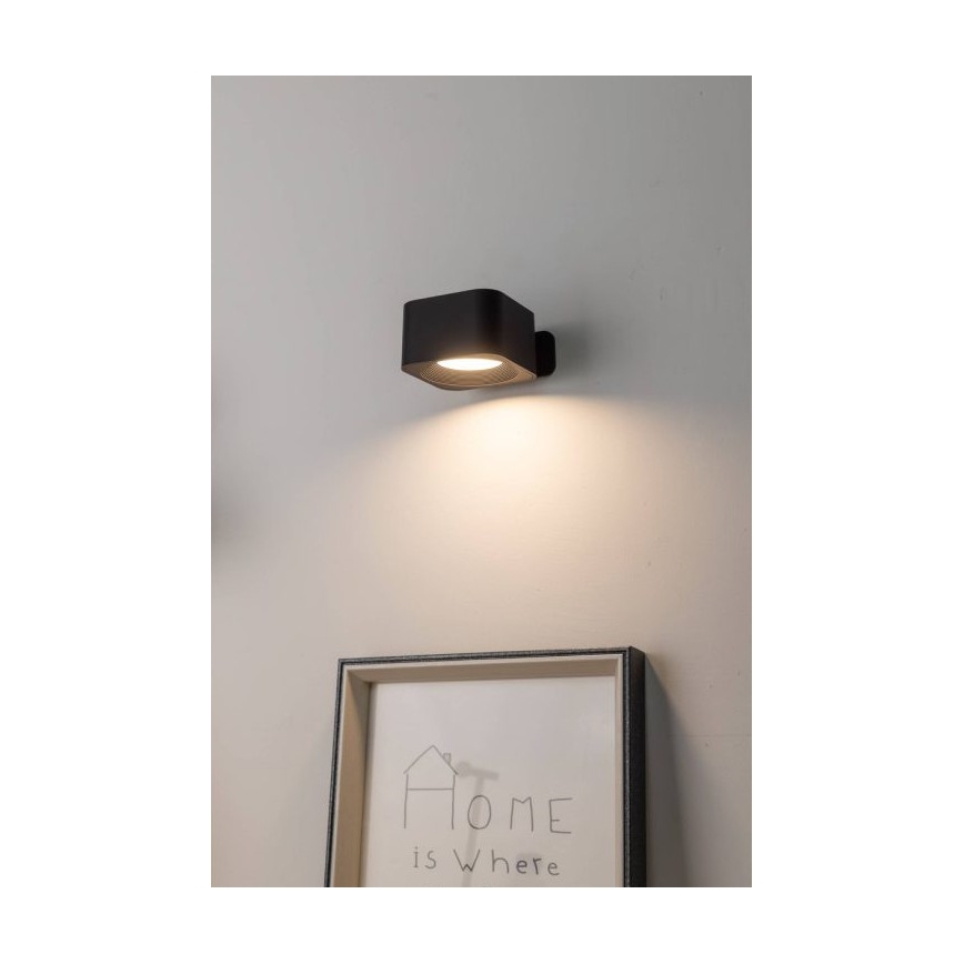 Eglo - punjivo dodirno LED zidno svetlo, prigušiva, LED/5W/5V, 2700/4000/6500K, 2000 mAh, crna