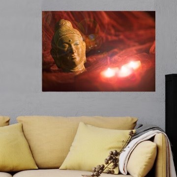 Eglo 75039 - LED osvetljena dekorativna slika BUDDHA 3xLED/0,02W/2xAA 30x45 cm