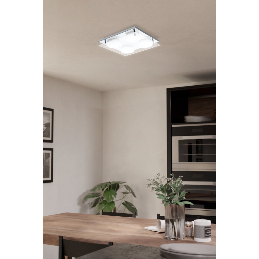 Eglo 75329 - LED plafonsko svetlo ABIOLA 4xLED/6W/230V sjajni hrom