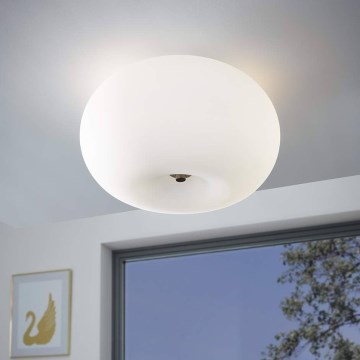 Eglo 75353 - LED RGBW prigušiva stropno svetlo OPTICA-C 2xE27/7,5W/230V prečnik 35 cm + daljinski upravljač