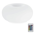 Eglo 75355 - LED RGB prigušiva stona lampa OPTICA-C 2xE27/7,5W/230V prečnik 28 cm + daljinski upravljač