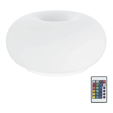 Eglo 75355 - LED RGB prigušiva stona lampa OPTICA-C 2xE27/7,5W/230V prečnik 28 cm + daljinski upravljač