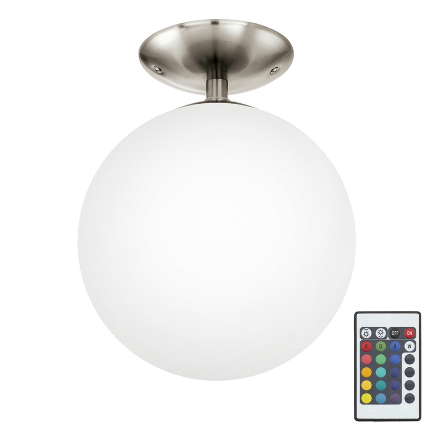 Eglo 75358 - LED RGBW prigušiva plafonsko svetlo RONDO-C 1xE27/7,5W/23V fi 25 cm + daljinski upravljač