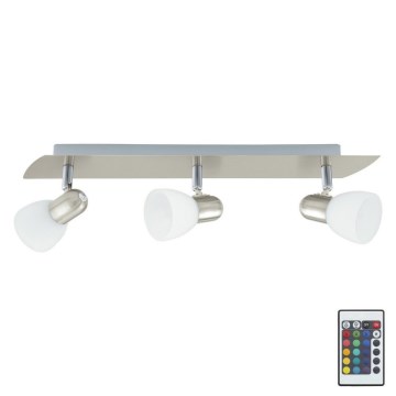 Eglo 75375 - LED RGB prigušiva spot svetiljka ENEA-C 3xE14/4W/230V + daljinski upravljač