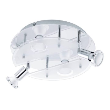 Eglo 75381 - LED RGBW prigušiva spot svetiljka CABO-C 4xGU10/4W/230V + daljinski upravljač